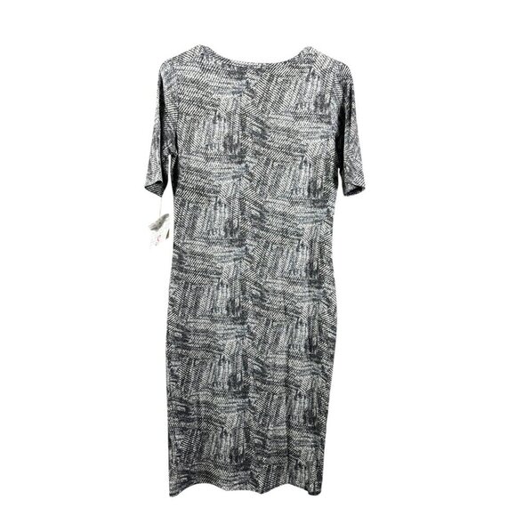 LuLaRoe Julia Women's Grey A Line Dress - Picture 3 of 6